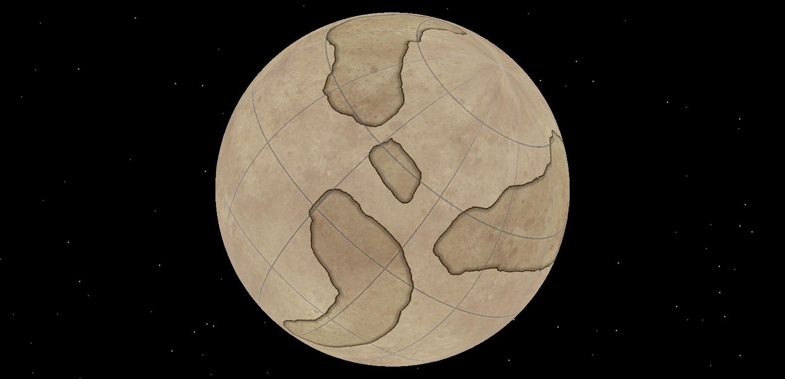 worldmap orthoprojection
